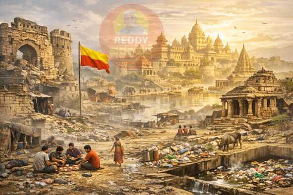 ಮಾನ್ಯಖೇಟದ ಇಂದಿನ ದುಃಸ್ಥಿತಿ ಬಿಂಬಿಸುವ ಎಐ ಕಾಲ್ಪನಿಕ ಚಿತ್ರ